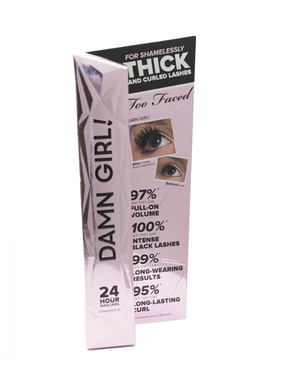 Too Faced Damn Girl! 24-Hour Mascara (FULL SIZE — 0.43 oz.)